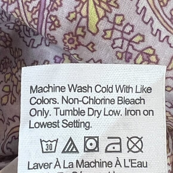 J Crew Shirt Dress Midi Beachy Paisley Cottagecore Cotton 8 - Picture 12 of 14